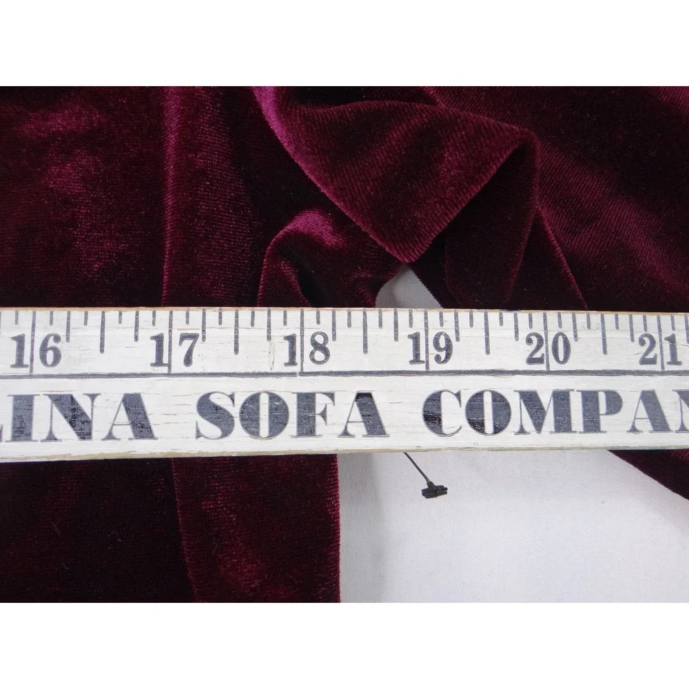 Vince Camuto Burgundy Velvet‎ Ruched Tunic Womens XL